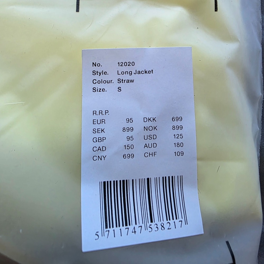 RAINS‎ Long Jacket 12020 Size Small – Yellow – NWT Waterproof Unisex  Raincoat - Picture 7 of 7